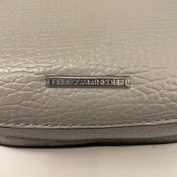 Rebecca Minkoff Gray Crossbody Bag with Textured Leather and Adjustable Strap - Picture 3 of 6